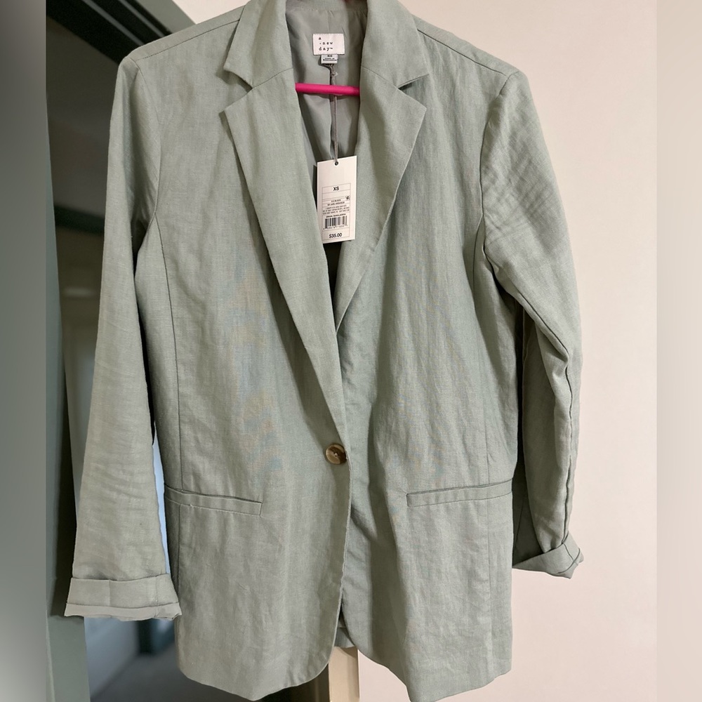 Oversized sage blazer from Target